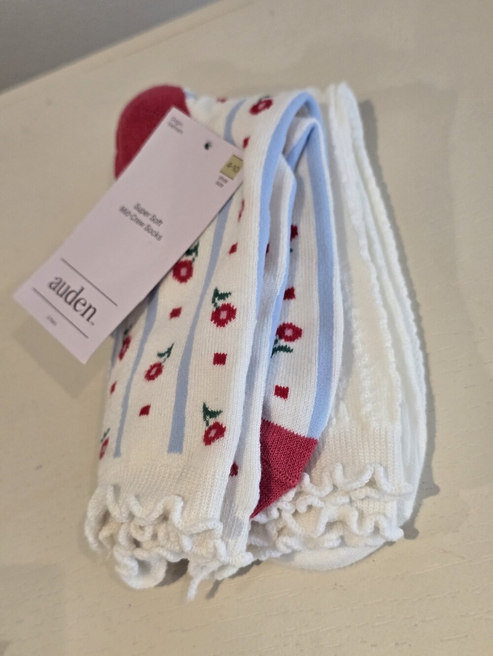 Auden Striped Crew Socks 2pk - Picture 8 of 11